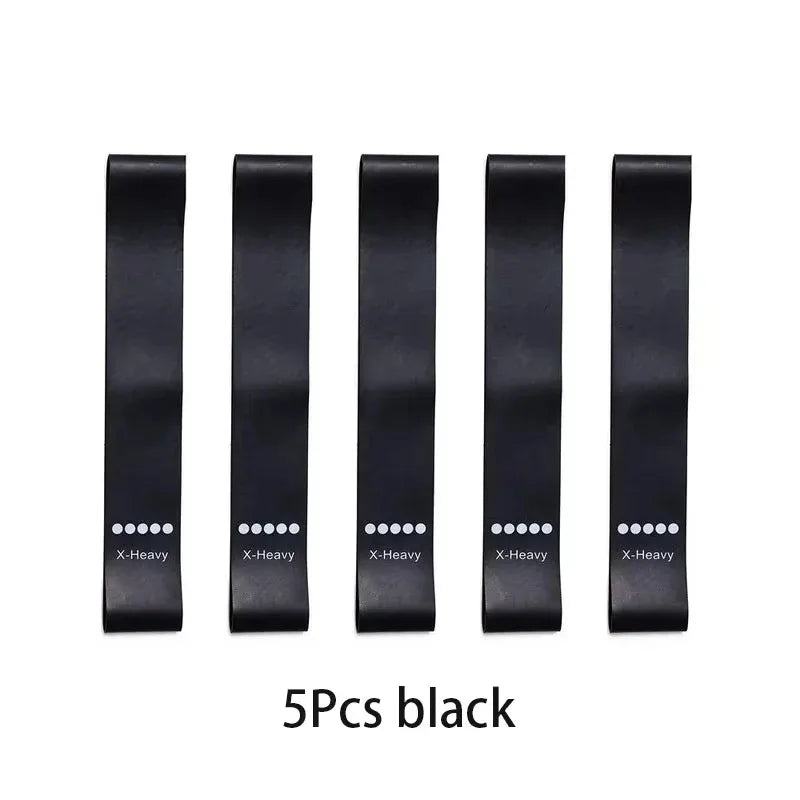 5 Levels Portable Fitness Workout Equipment Rubber Resistance Bands Yoga Gym Elastic Strength Pilates Crossfit Weight Sports