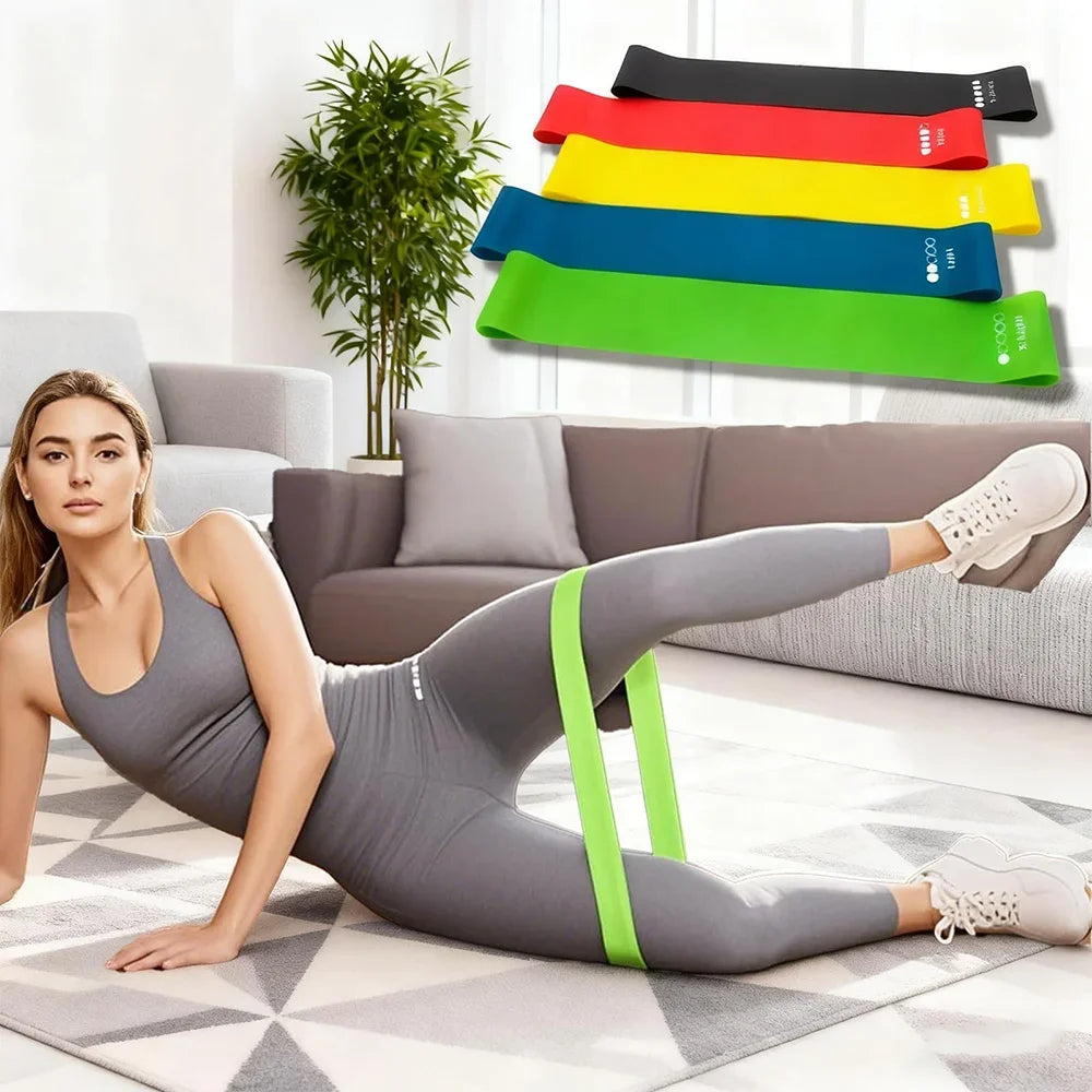 5 Levels Portable Fitness Workout Equipment Rubber Resistance Bands Yoga Gym Elastic Strength Pilates Crossfit Weight Sports